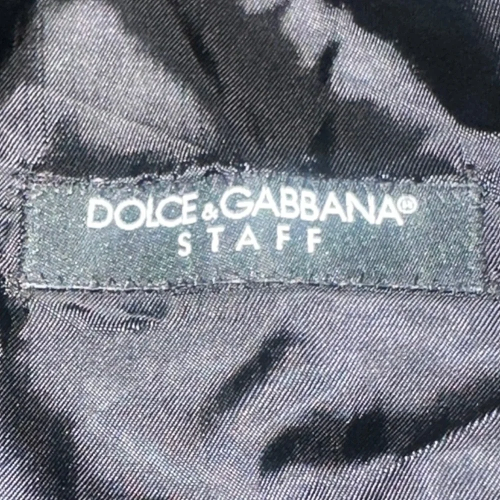 Dolce & Gabbana Staff Black Formal Waistcoat‎ Vest Adjustable Cinch Men 17.5x25